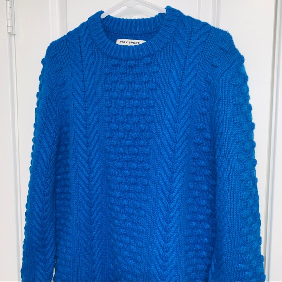 NWT Tory Sport | Merino Wool Cable Knit Sweater - Picture 7 of 13